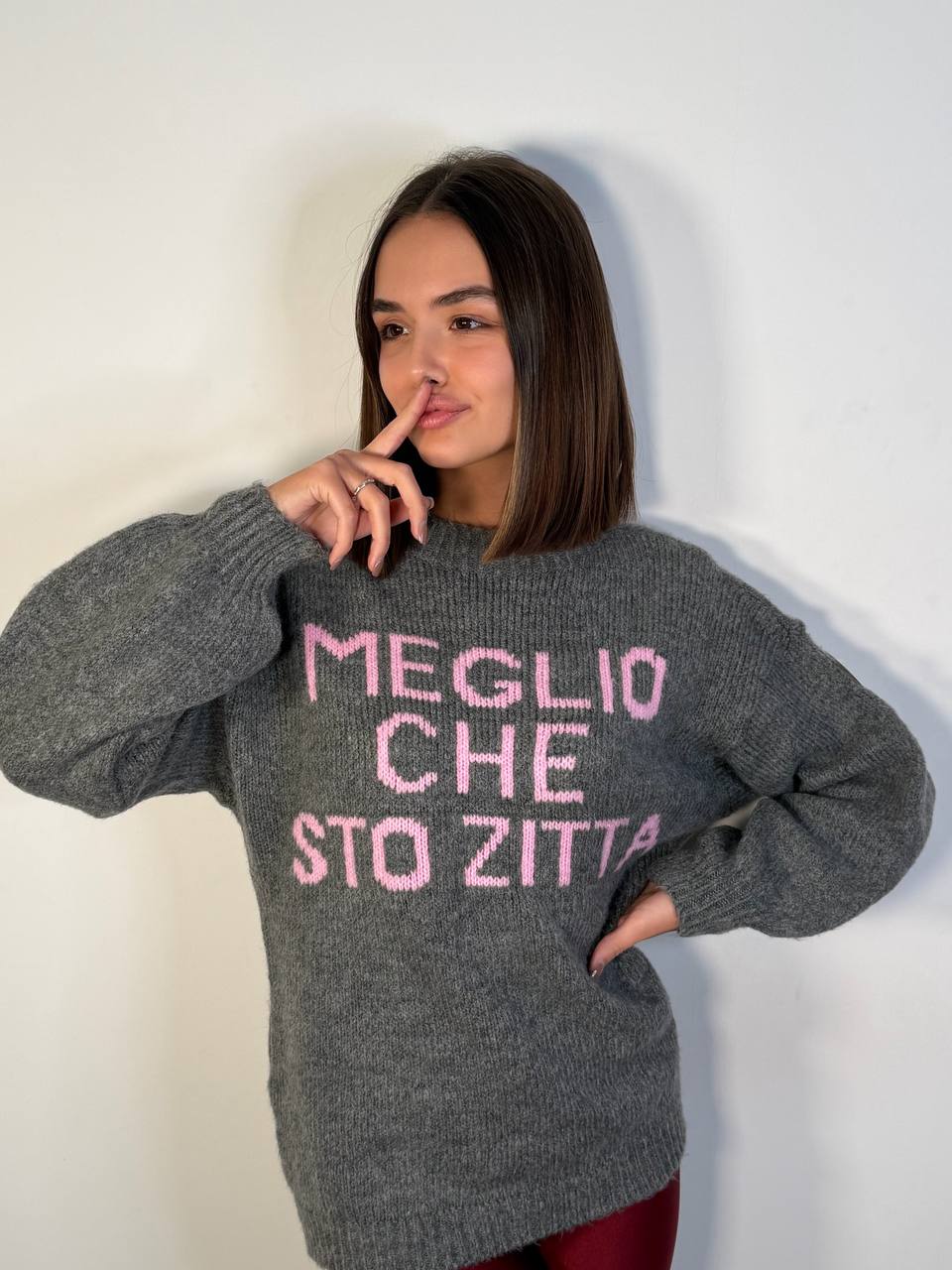 Pull Meglio Sto Zitta - Abbigliamento Jessica