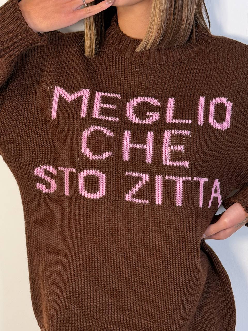 Pull Meglio Sto Zitta - Abbigliamento Jessica