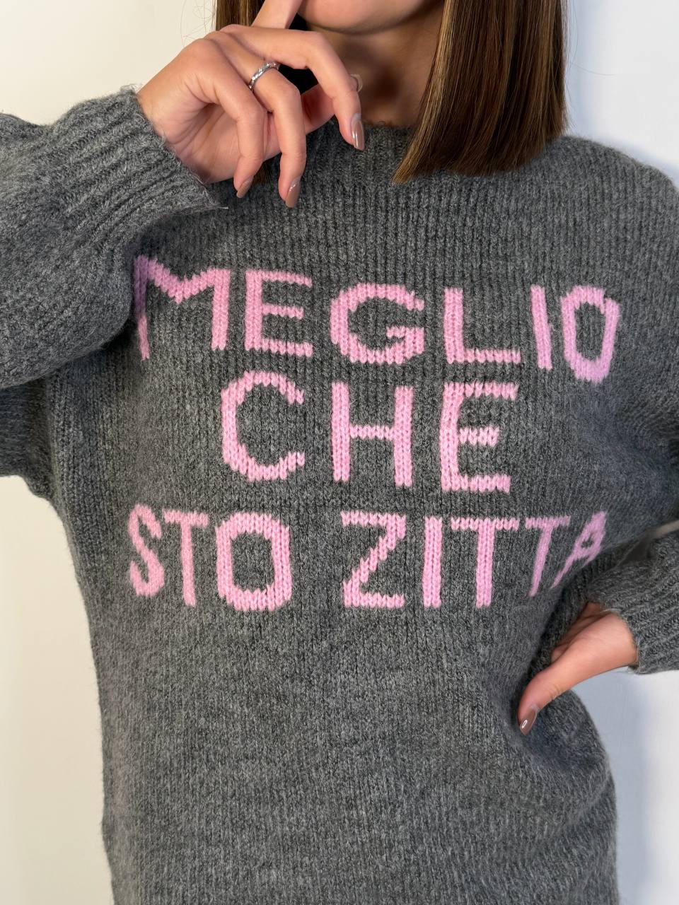 Pull Meglio Sto Zitta - Abbigliamento Jessica
