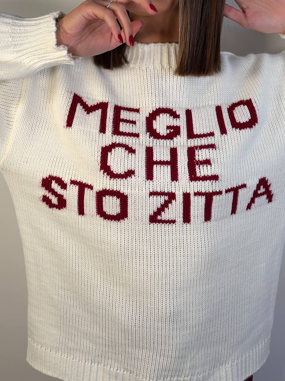 Pull Meglio Sto Zitta - Abbigliamento Jessica