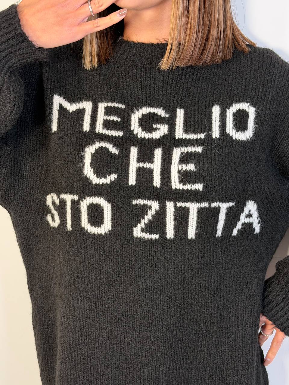 Pull Meglio Sto Zitta - Abbigliamento Jessica