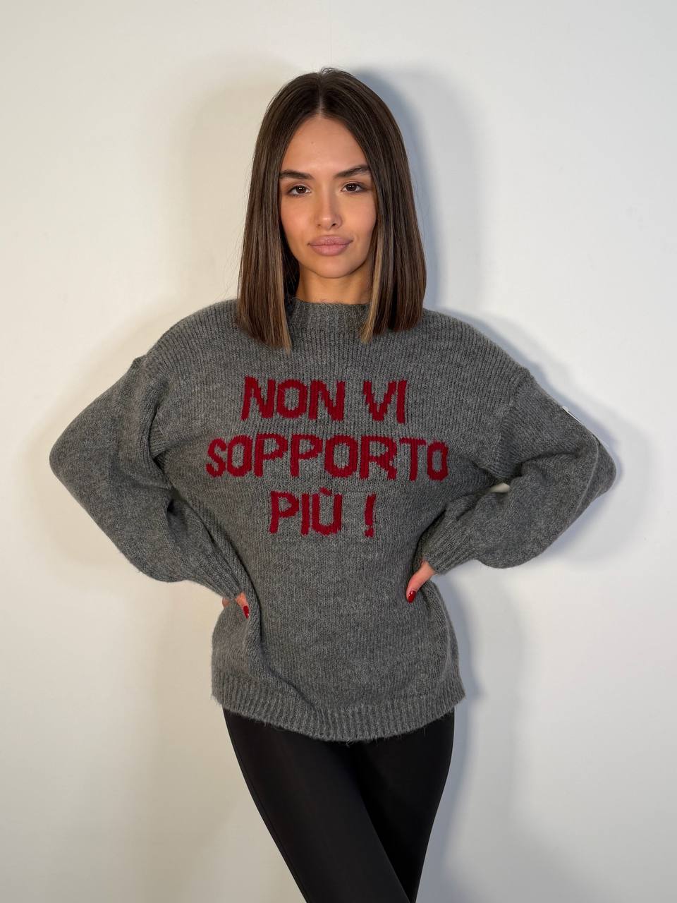 Pull Non Vi Sopporto Piu - Abbigliamento Jessica
