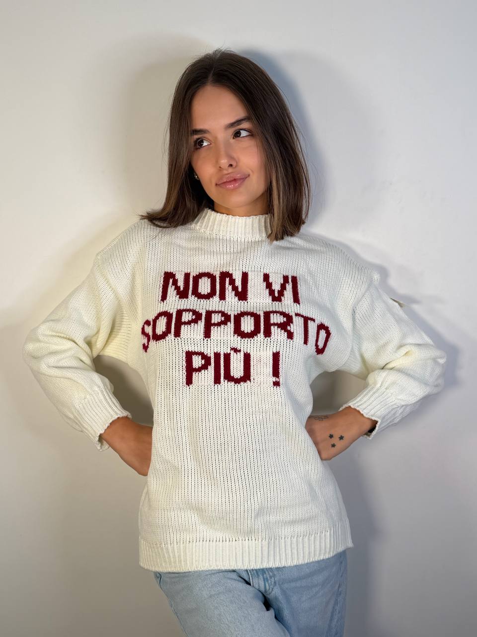 Pull Non Vi Sopporto Piu - Abbigliamento Jessica