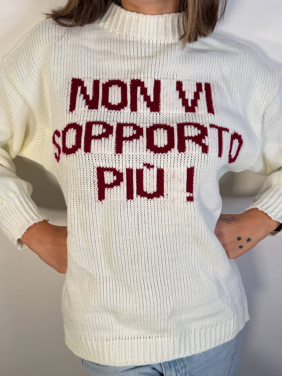 Pull Non Vi Sopporto Piu - Abbigliamento Jessica