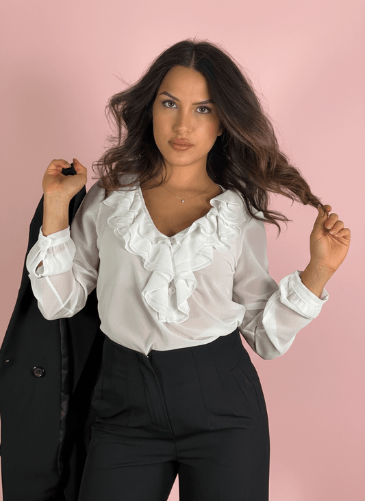 Romantic Ruffle Blouse - Abbigliamento Jessica