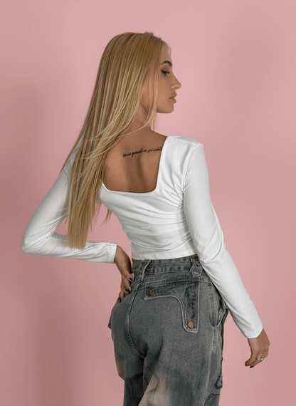 Second Skin Maglia In Lycra Bianco - Abbigliamento Jessica