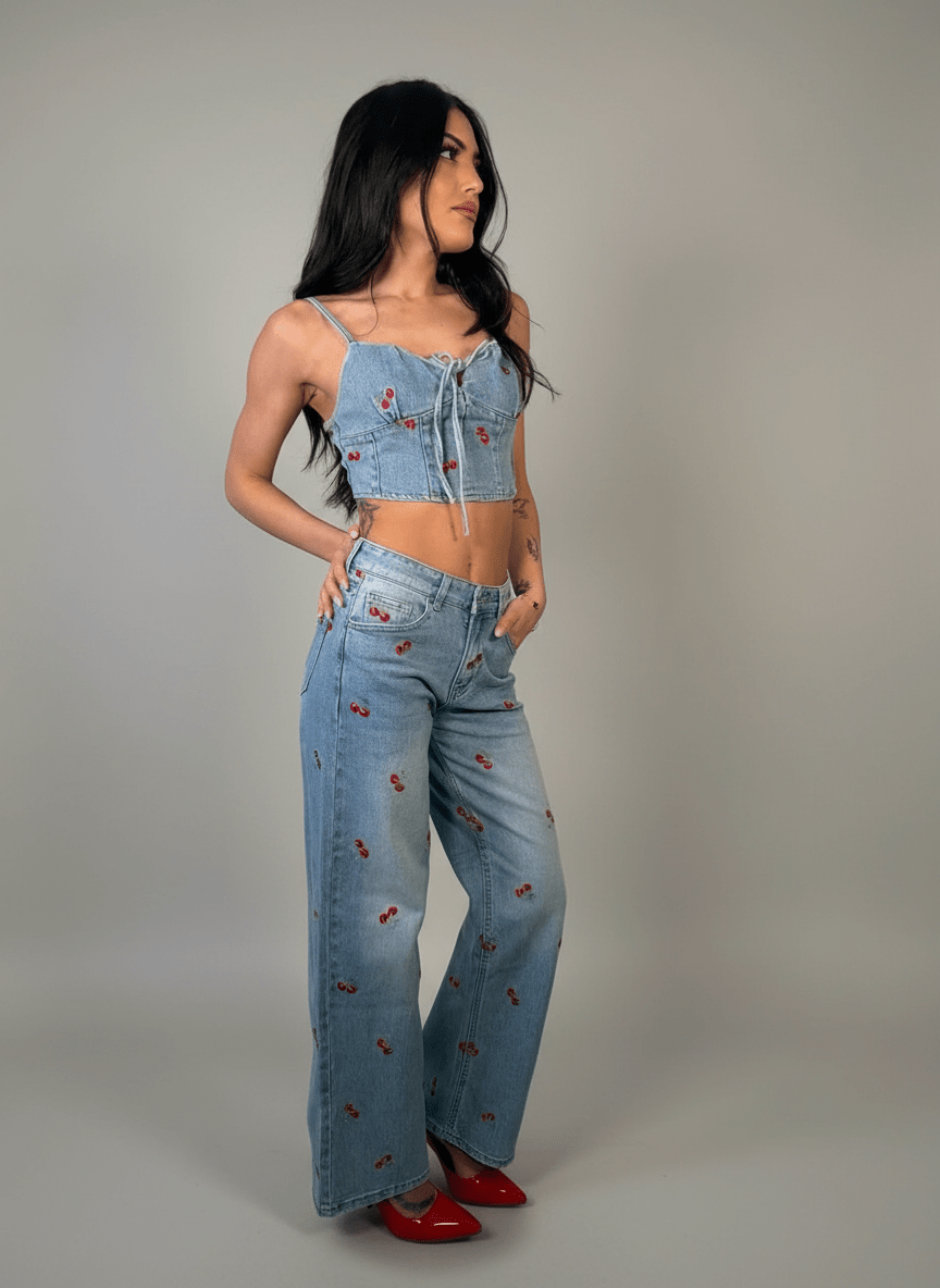 Set Cherry Denim - Abbigliamento Jessica