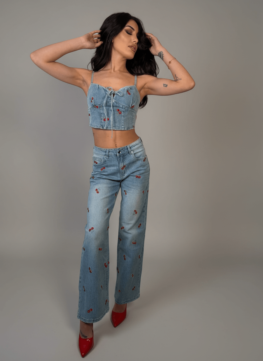 Set Cherry Denim - Abbigliamento Jessica
