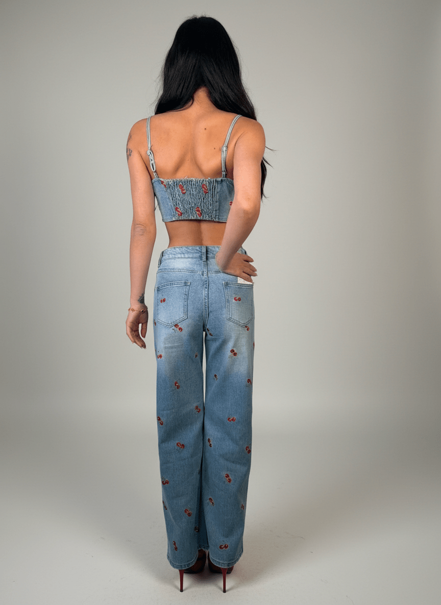 Set Cherry Denim - Abbigliamento Jessica