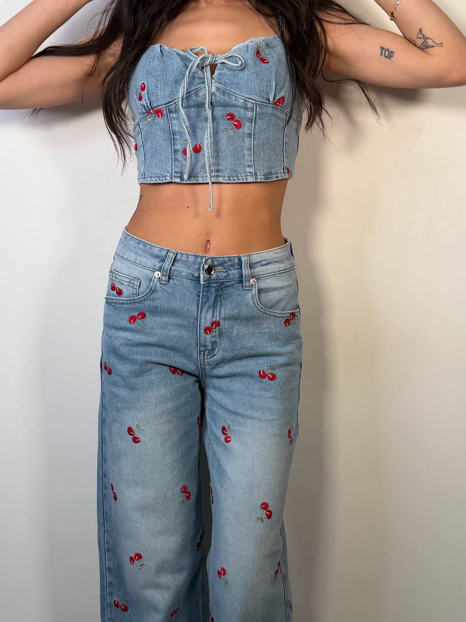Set Cherry Denim - Abbigliamento Jessica