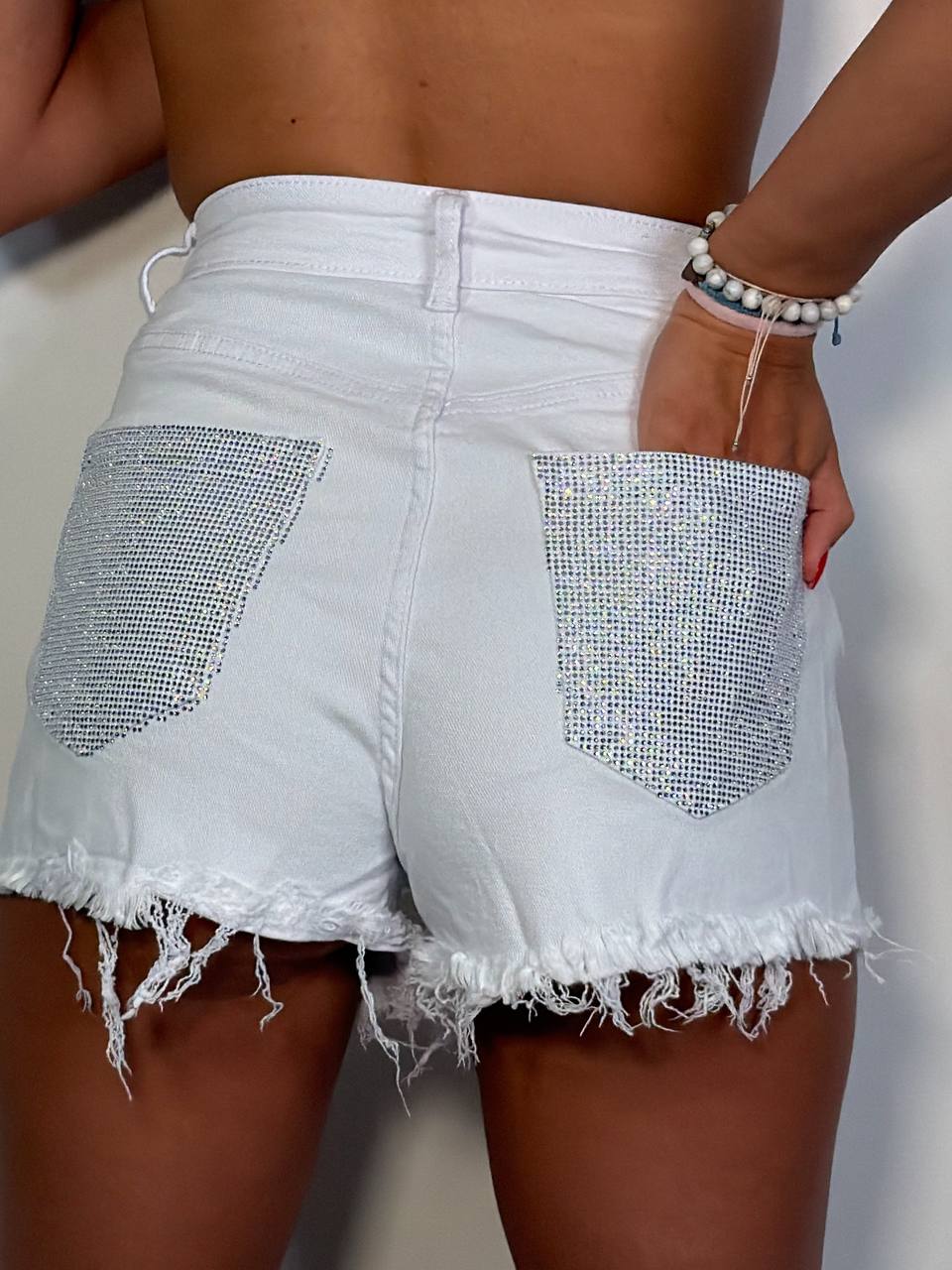 Shorts Double Strass - Abbigliamento Jessica