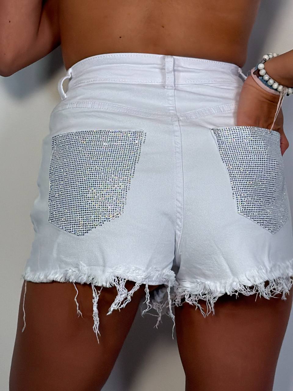 Shorts Double Strass - Abbigliamento Jessica