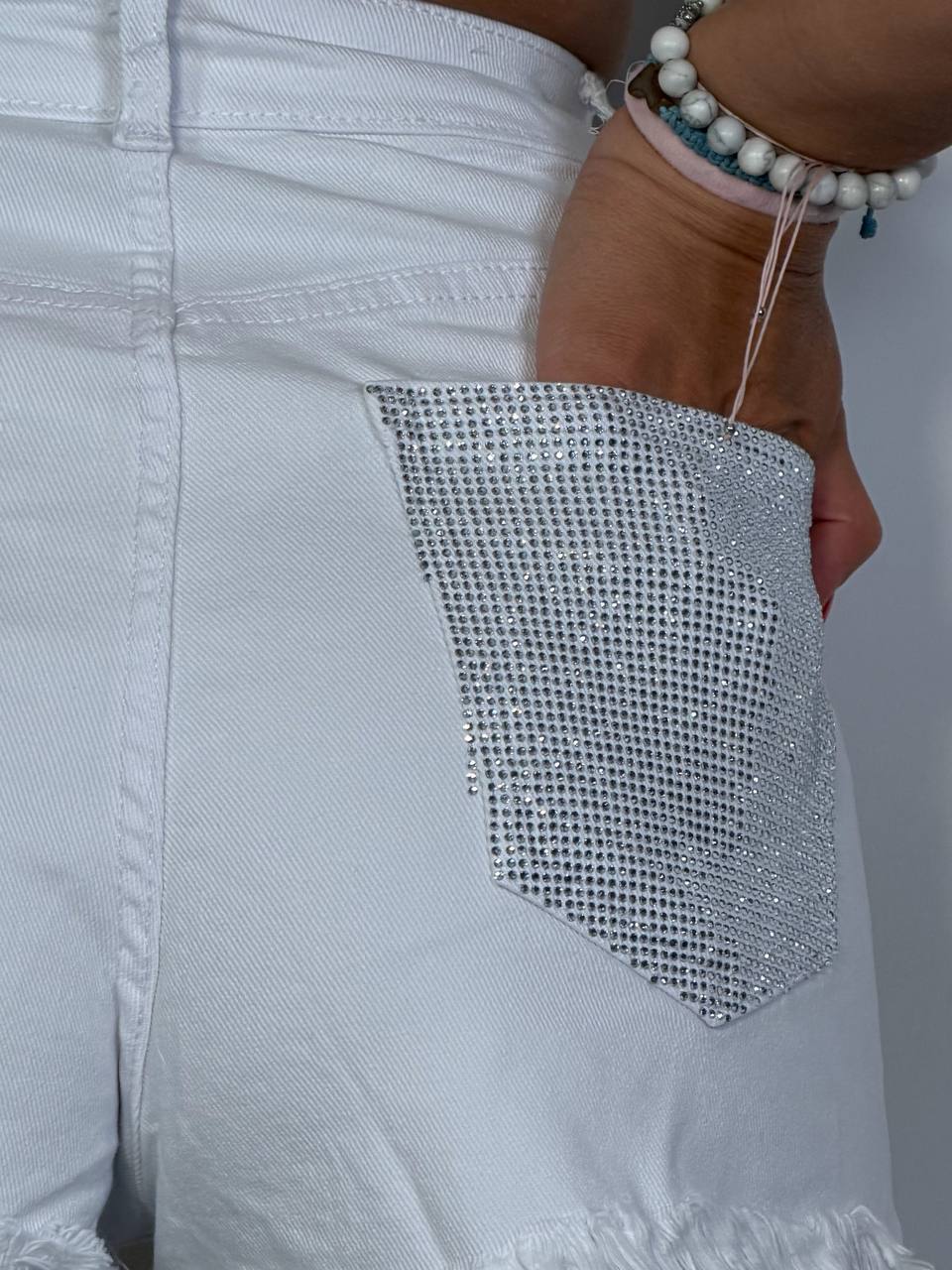 Shorts Double Strass - Abbigliamento Jessica