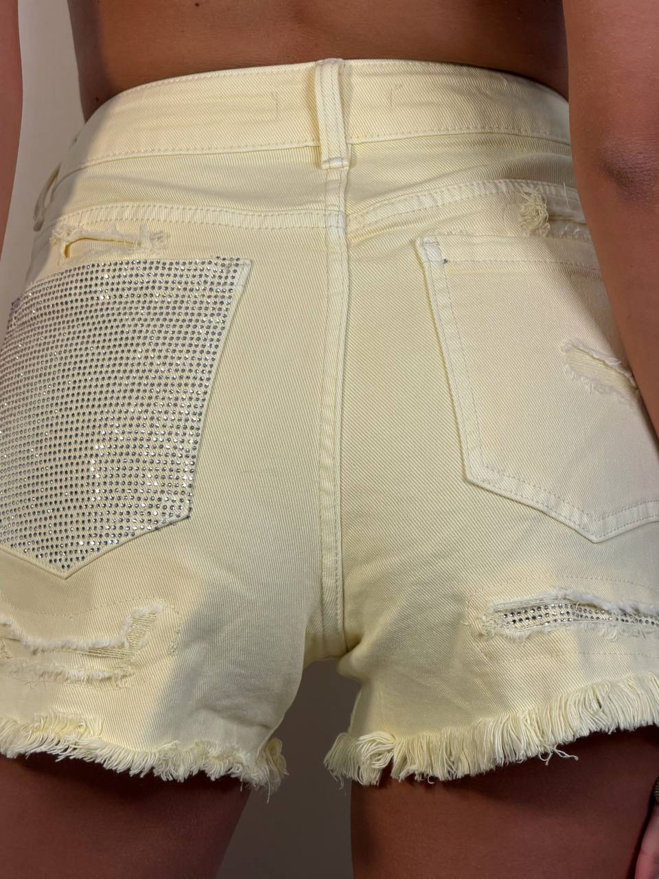 Shorts Tasca Strass - Abbigliamento Jessica