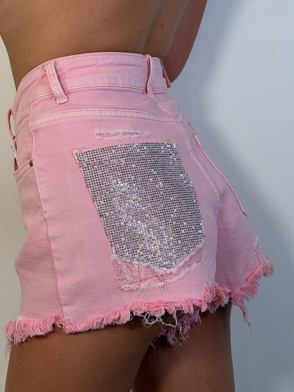 Shorts Tasca Strass - Abbigliamento Jessica