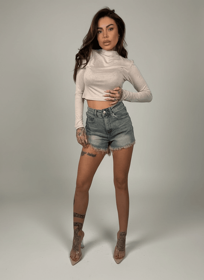 Shorts Tasca Strass - Abbigliamento Jessica