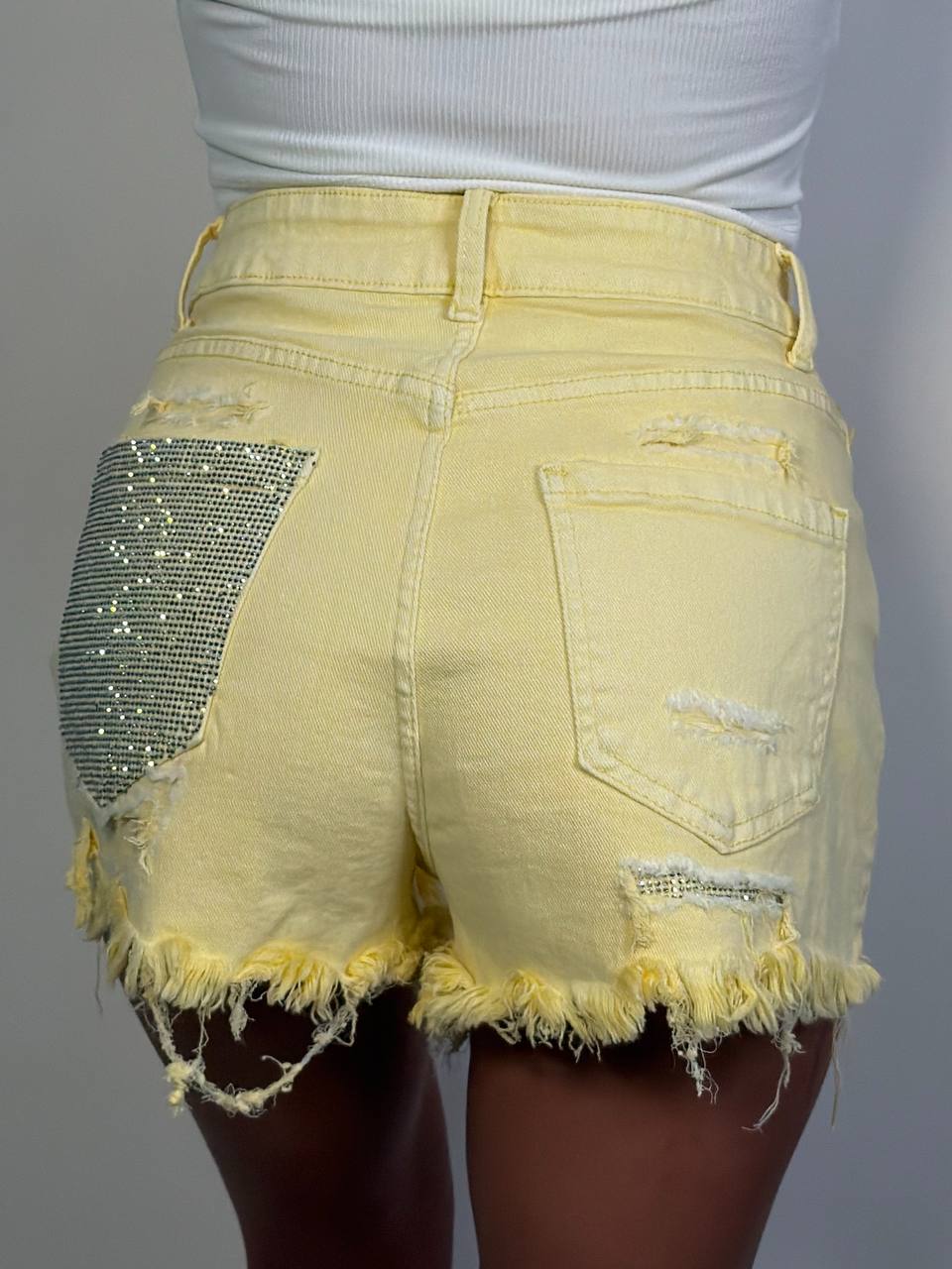 Shorts Tasca Strass - Abbigliamento Jessica