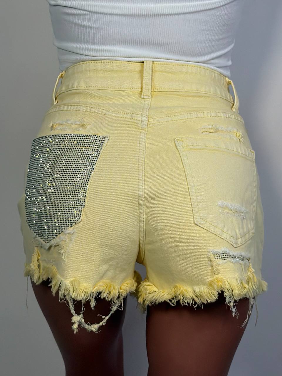 Shorts Tasca Strass - Abbigliamento Jessica