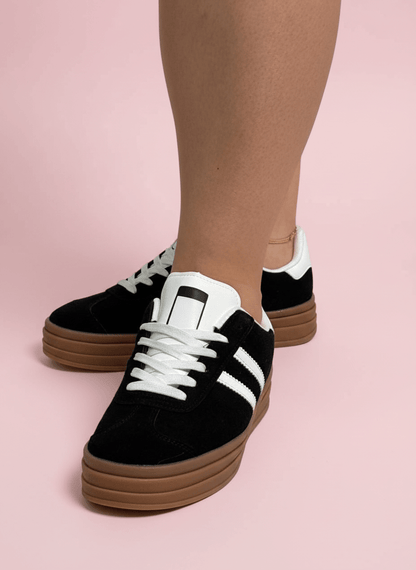Sneakers Eco Camoscio Vibe Nero - Abbigliamento Jessica