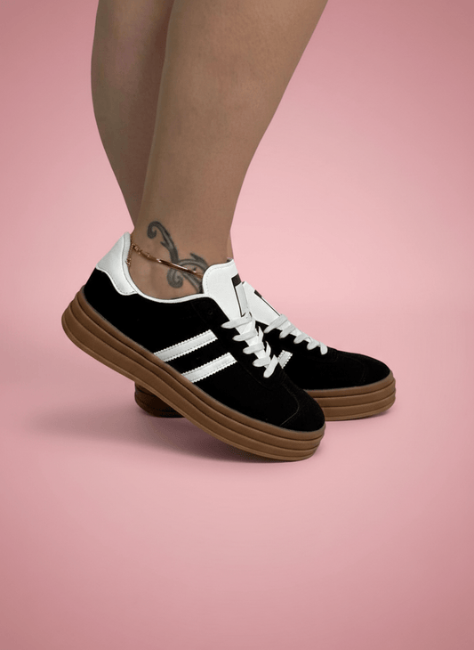 Sneakers Eco Camoscio Vibe Nero - Abbigliamento Jessica