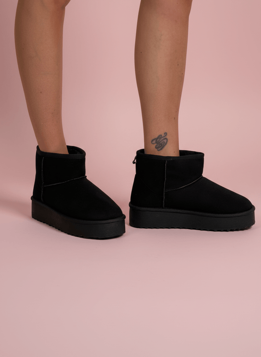 Stivaletto Cozy Platform Nero - Abbigliamento Jessica