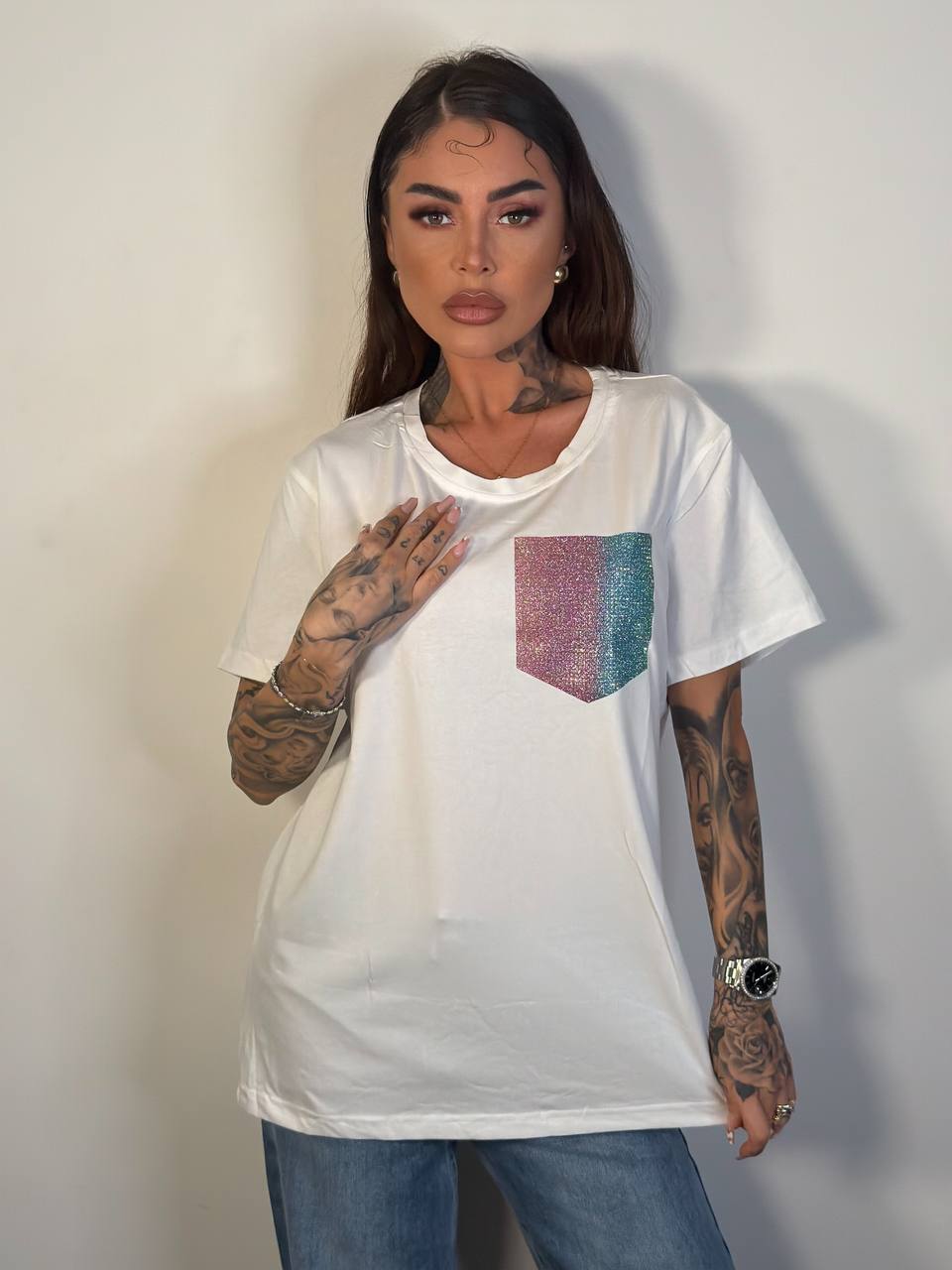 T Shirt Galassia - Abbigliamento Jessica