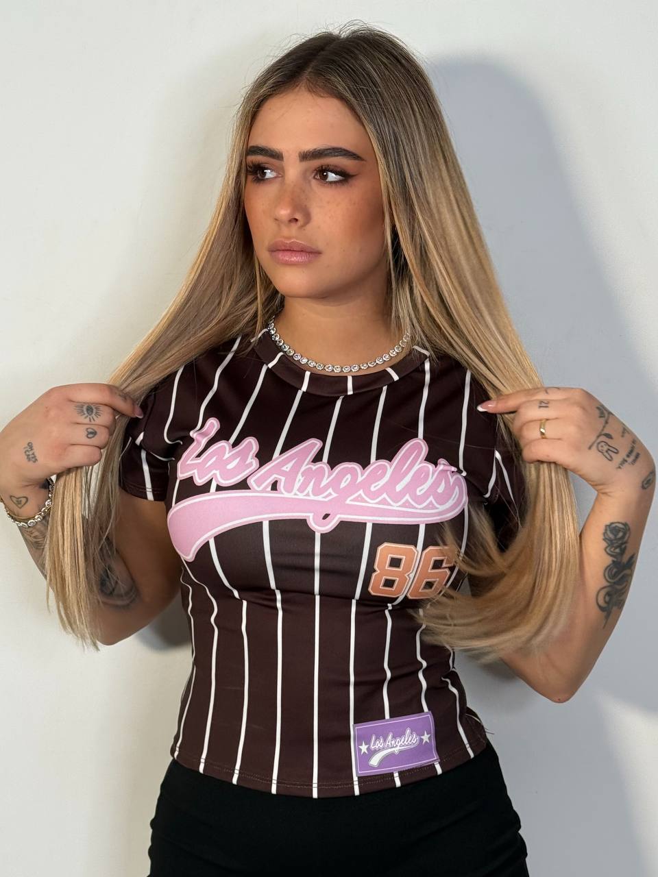 T Shirt Slim Los Angeles - Abbigliamento Jessica