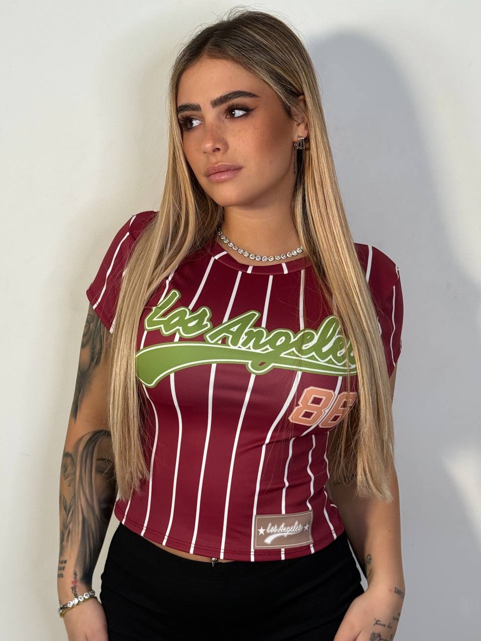 T Shirt Slim Los Angeles - Abbigliamento Jessica