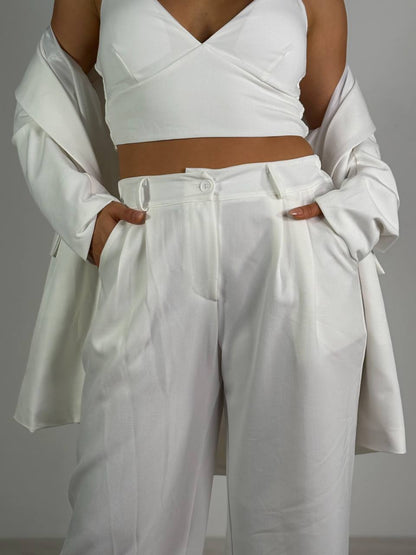 Tailleur Bianco 3 Pezzi - Abbigliamento Jessica