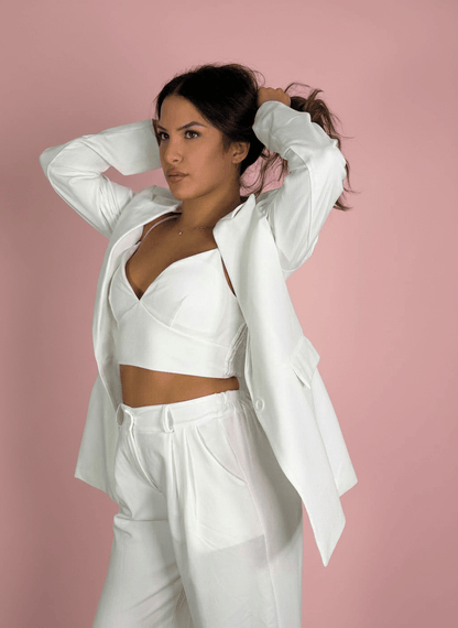 Tailleur Bianco 3 Pezzi - Abbigliamento Jessica