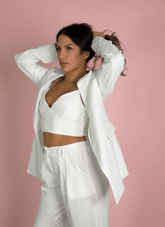 Tailleur Bianco 3 Pezzi - Abbigliamento Jessica