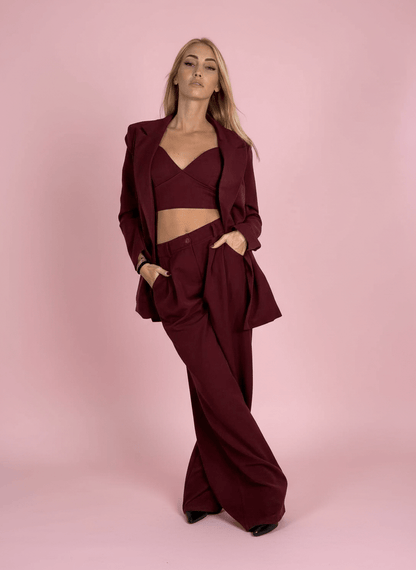 Tailleur Bordeux 3 Pezzi - Abbigliamento Jessica