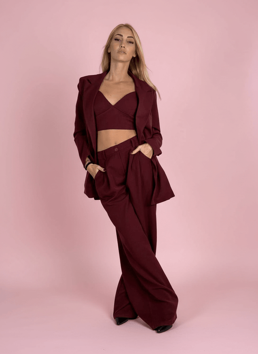 Tailleur Bordeux 3 Pezzi - Abbigliamento Jessica