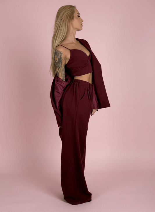 Tailleur Bordeux 3 Pezzi - Abbigliamento Jessica