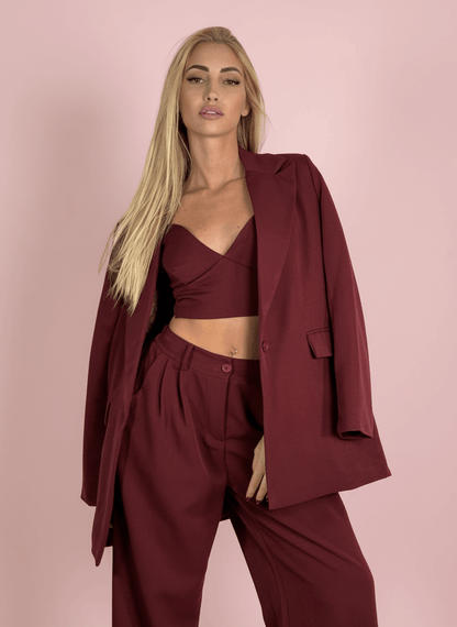 Tailleur Bordeux 3 Pezzi - Abbigliamento Jessica