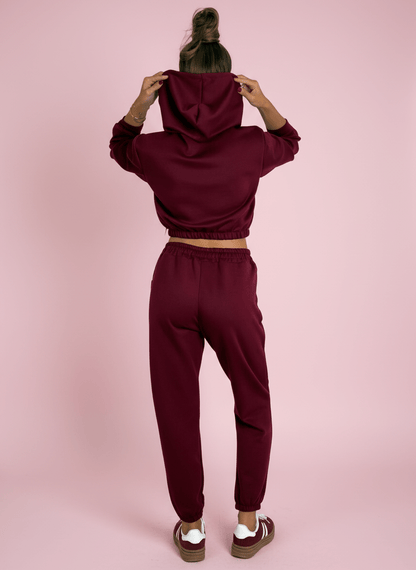 Urban Fit Pantalone Jogger Bordeux - Abbigliamento Jessica