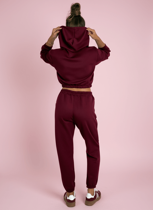 Urban Fit Pantalone Jogger Bordeux - Abbigliamento Jessica