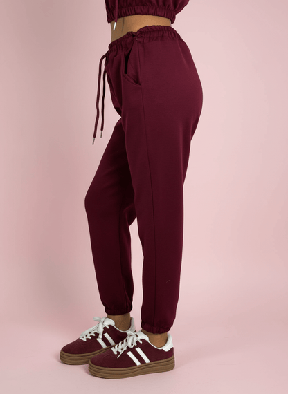 Urban Fit Pantalone Jogger Bordeux - Abbigliamento Jessica