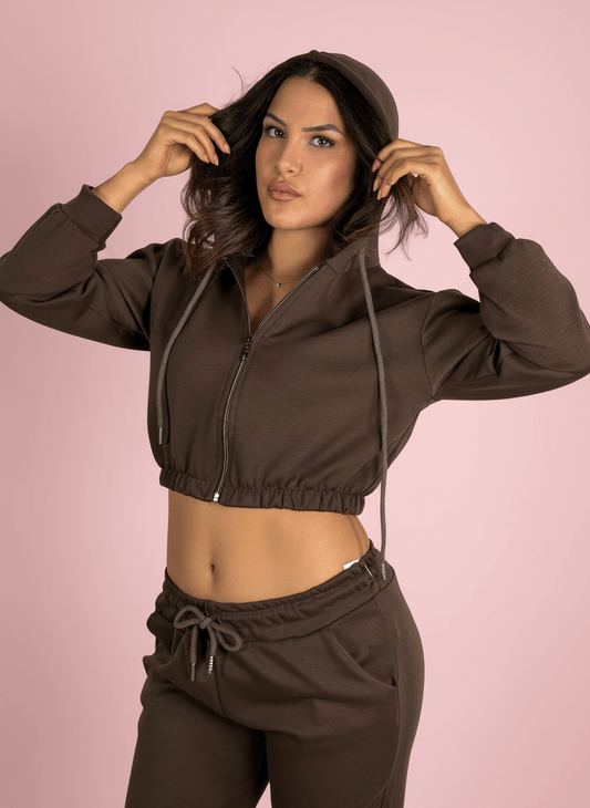Urban Fit Pantalone Jogger Marrone - Abbigliamento Jessica